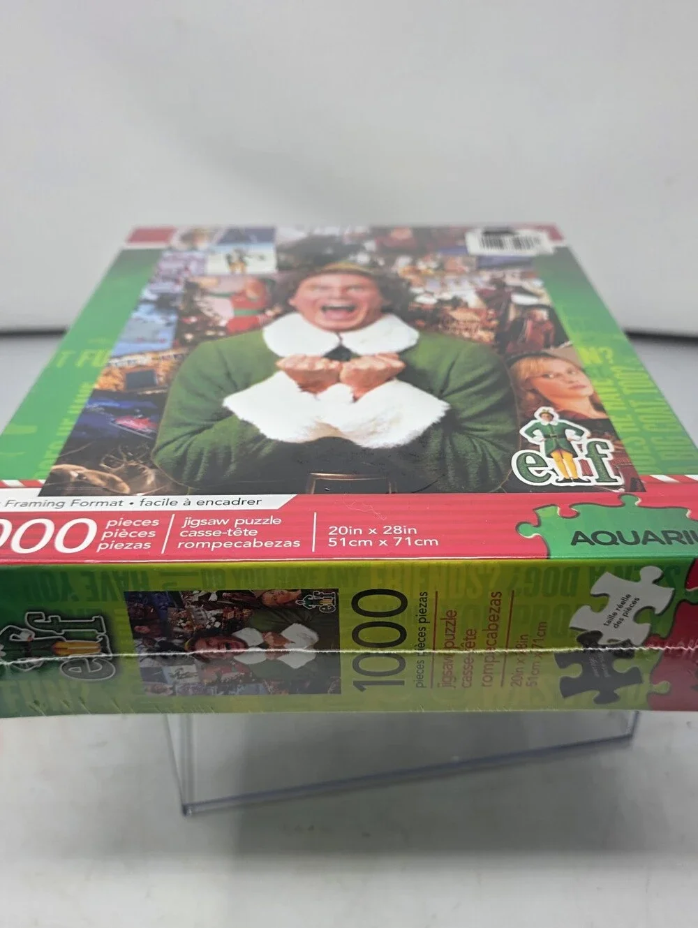 New! Aquarius Elf The Film Collage 1000pc Puzzle - Christmas Holiday